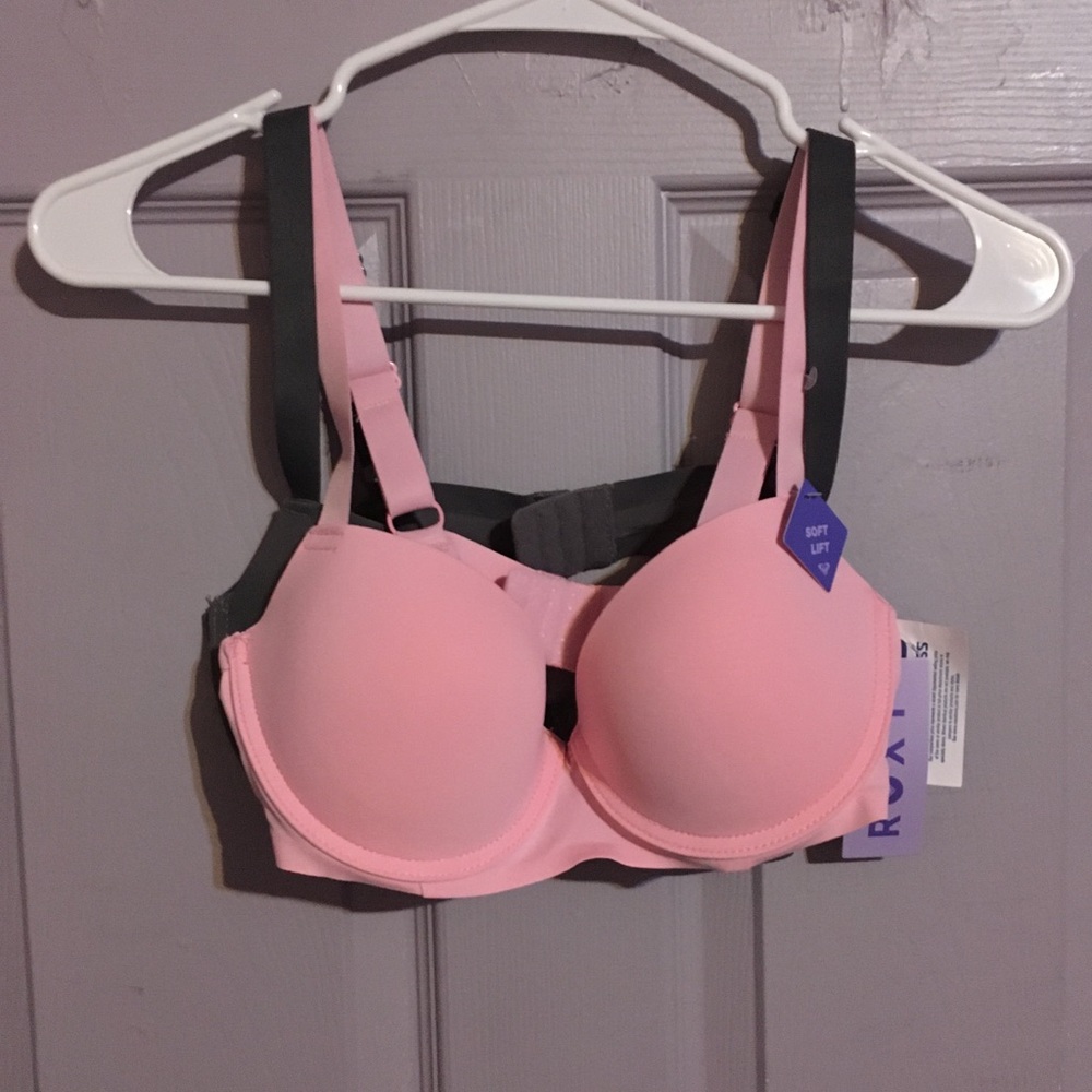 Roxy 2-Piece Push-Up Bras - Pink & Black NWT Size 34C